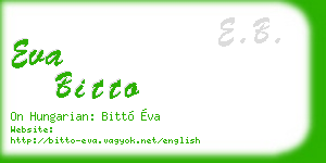 eva bitto business card